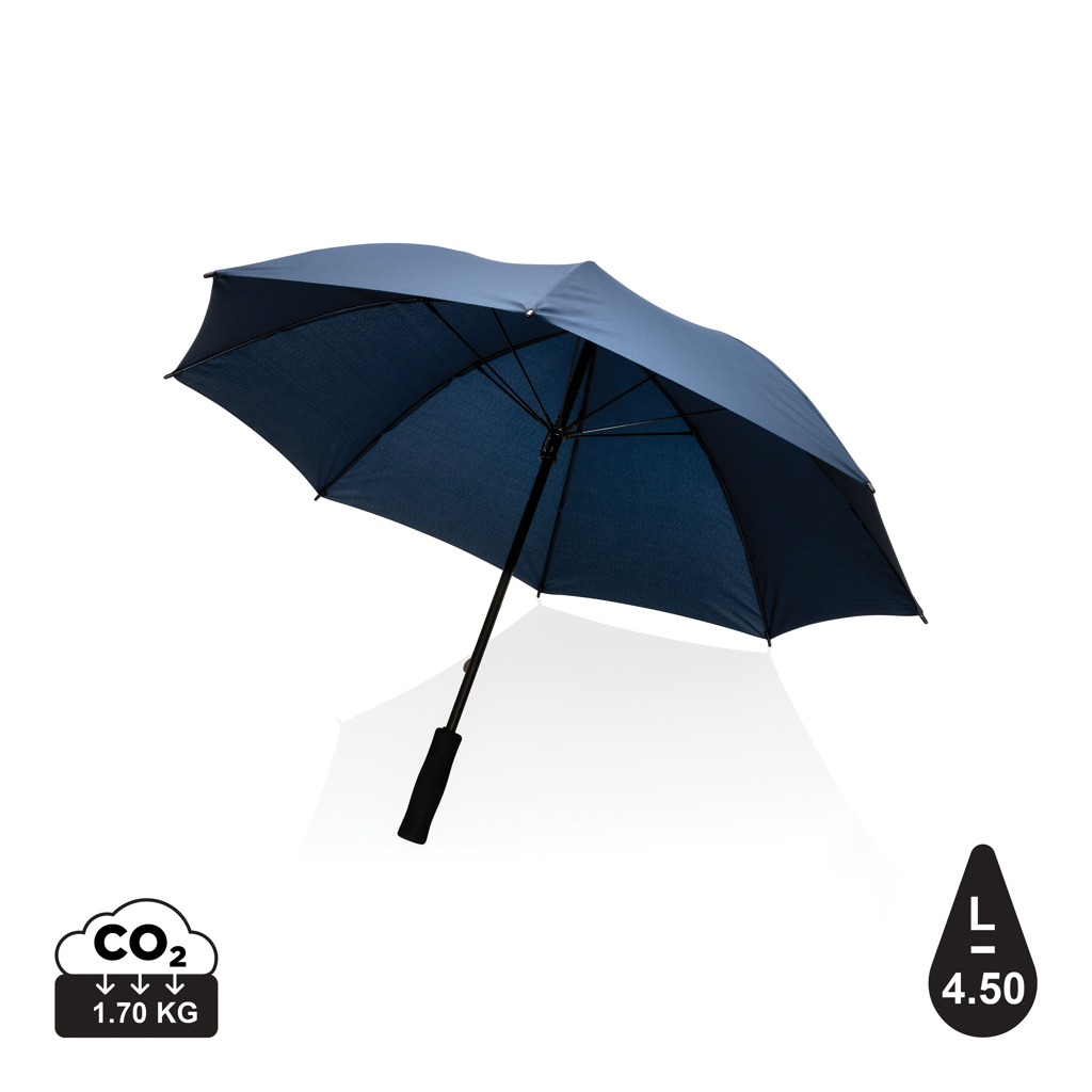 Parapluie tempête 23" en rPET personnalisé Impact Bleu marine